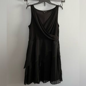 Banana Republic party dress size 12 black silk